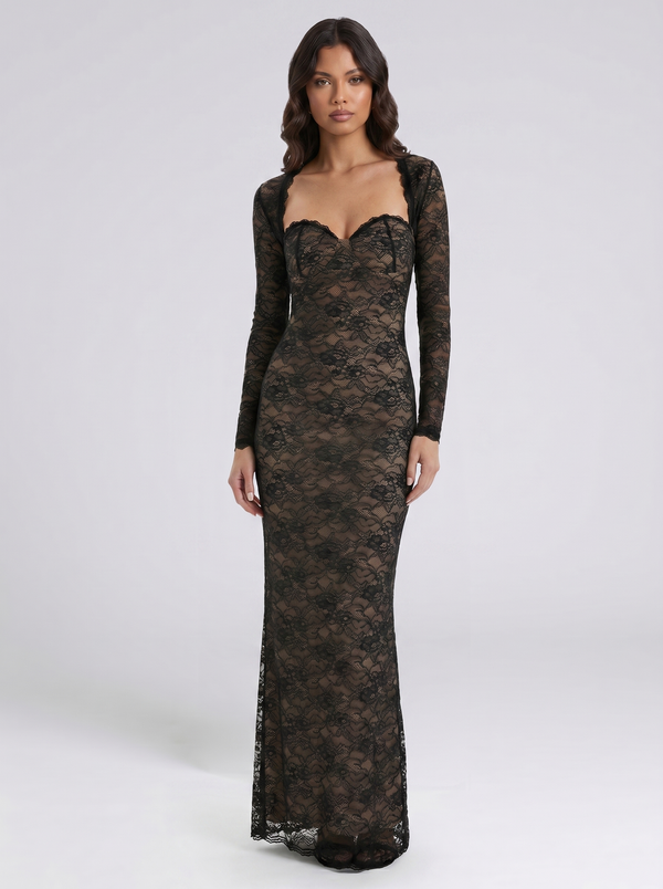 Floral Grace Abendkleid