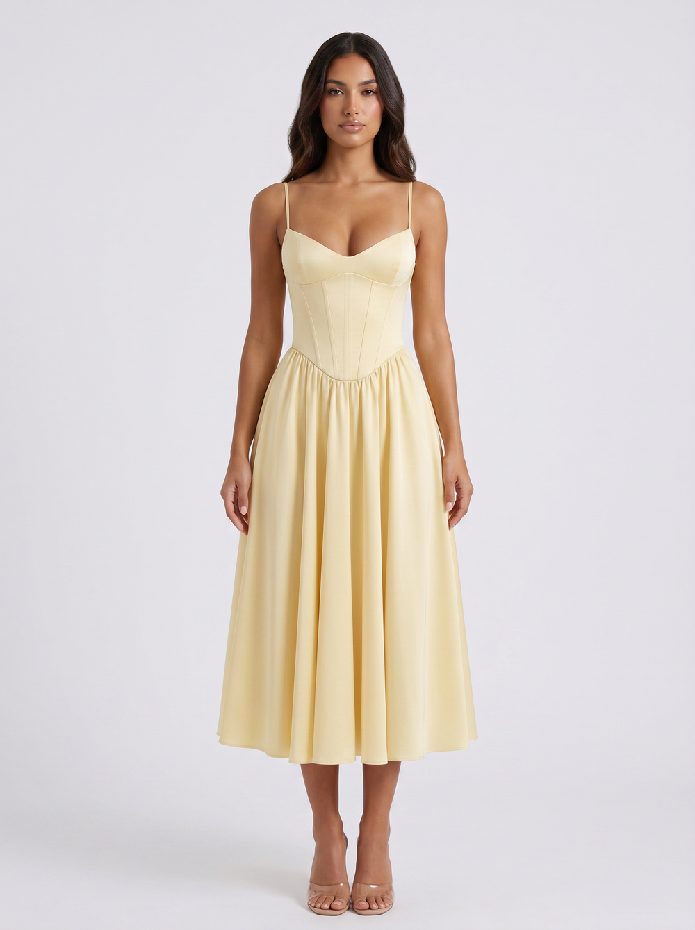 Korsett Midikleid