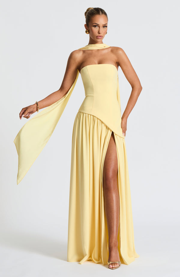 Oriane Maxikleid - Zitronengelb