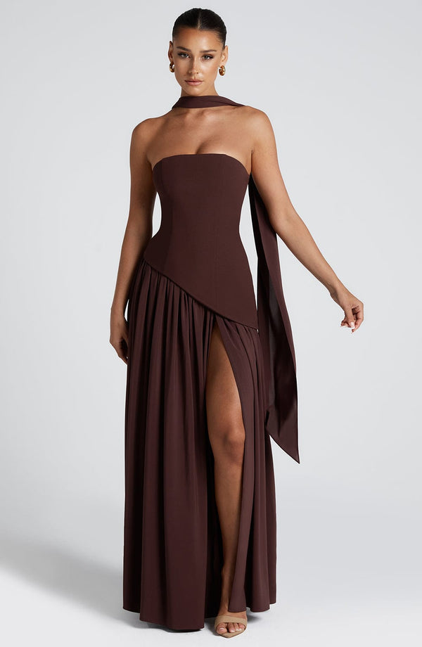 Oriane Maxikleid - Braun
