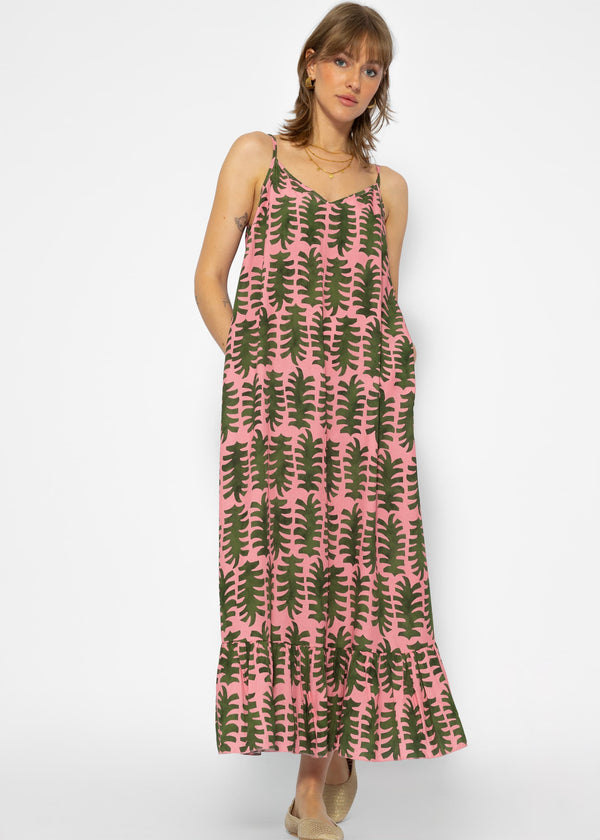 Print Maxikleid – Rosa